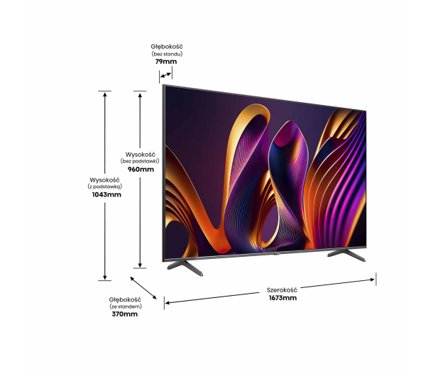 Hisense 75E7NQ PRO 75" QLED 4K 144Hz VIDAA Dolby Vision Atmos - 1269162 - zdjęcie 13